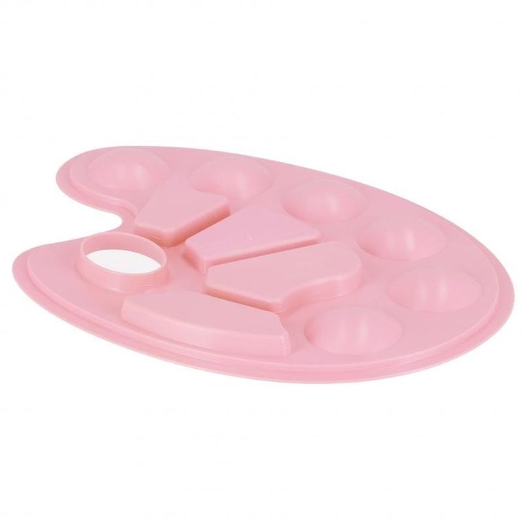 Starpak, paleta do farb, owalna, pastelowa różowa