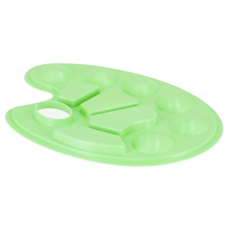 Starpak, paleta do farb, owalna, pastelowa zielona