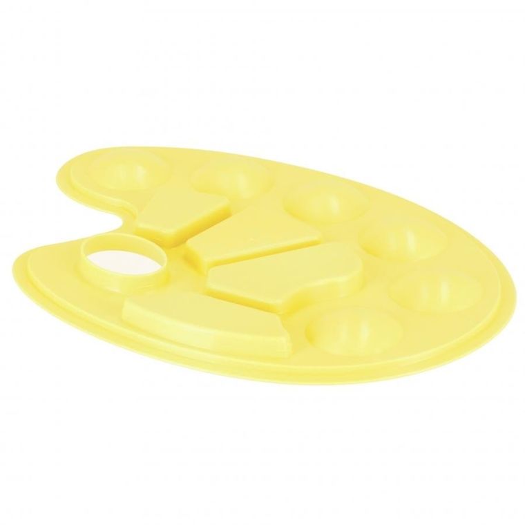 Starpak, paleta do farb, owalna, pastelowa żółta