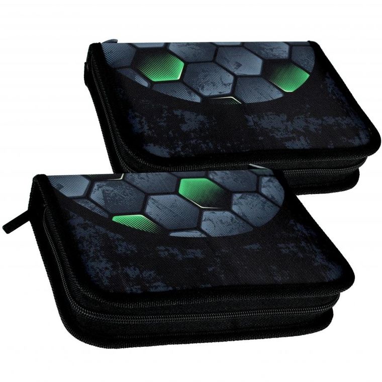 Starpak, piórnik rozkładany, dwuklapkowy, z wyposażeniem, Football