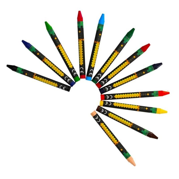 Starpak, Pixel Game, kredki woskowe, 12 kolorów