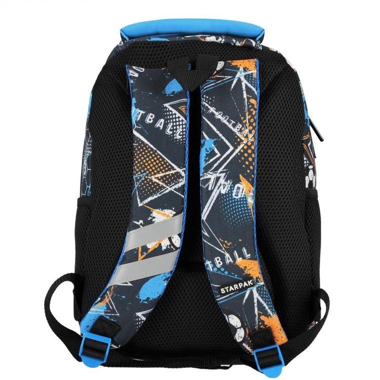 Starpak, plecak szkolny, 1-komorowy, Football Blue