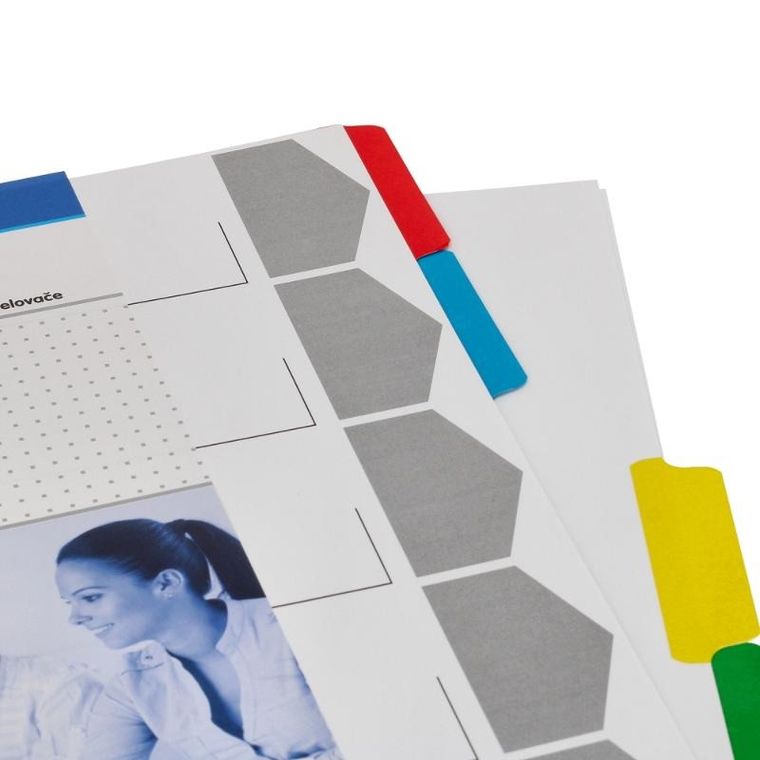 Starpak, przekładki A4 kartonowe, kolorowe