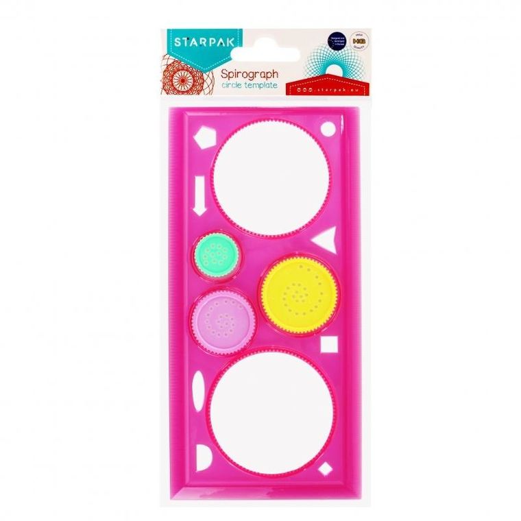 Starpak, szablon kreślarski z linijką, 20 cm