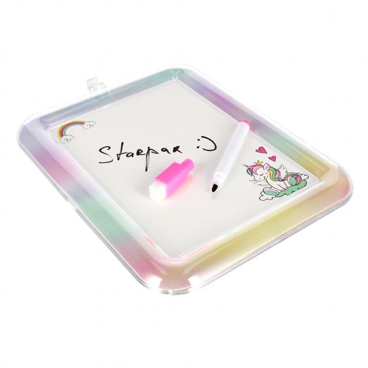 Starpak, tablica suchościeralna z pisakiem, Unicorn