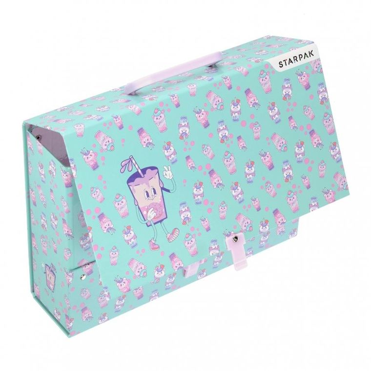 Starpak, teczka z rączką, A4, 95 mm, Bubble Tea