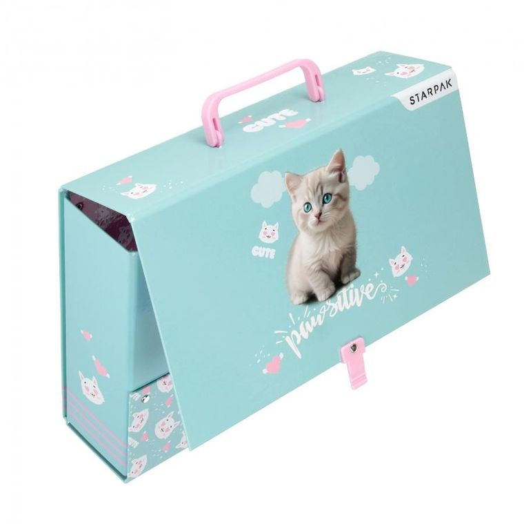 Starpak, teczka z rączką, A4, 95 mm, Kitty