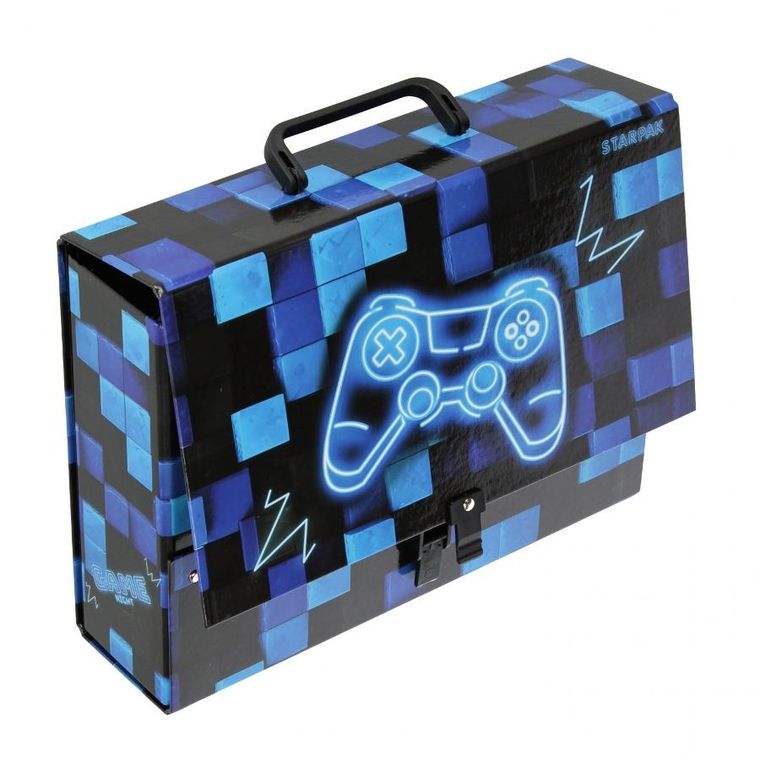 Starpak, teczka z rączką, A4, 95 mm, Pad Blue