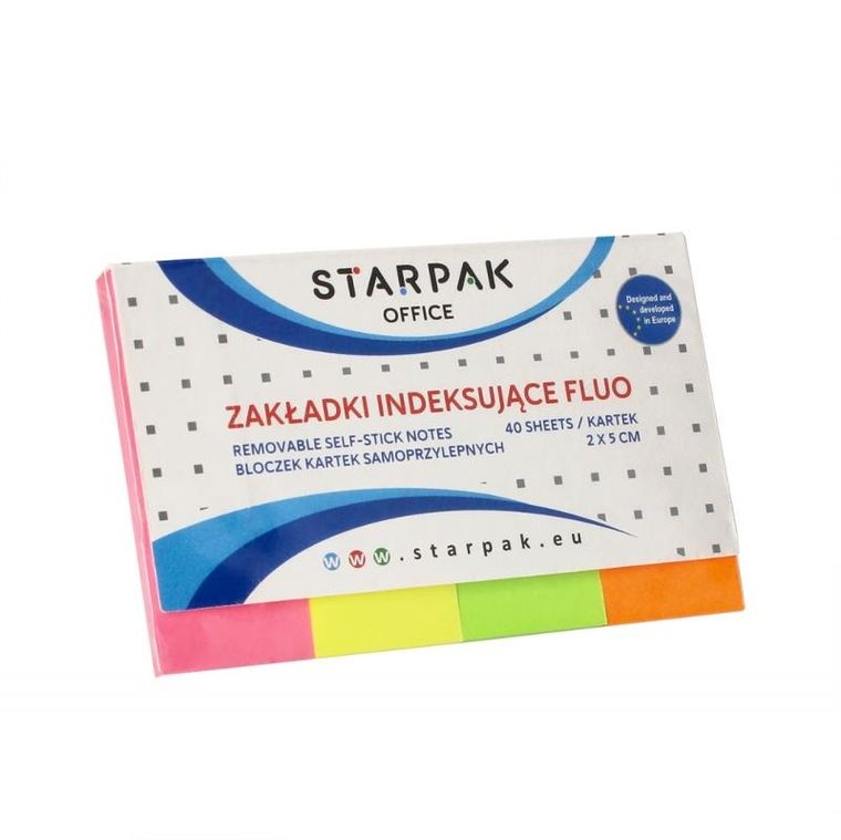 Starpak, zakładki indeksujące, neonowe