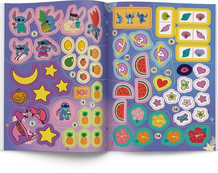 Stich. 100 brokatowych naklejek