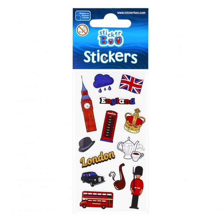 Sticker Boo, naklejki, europe, 7-18 cm