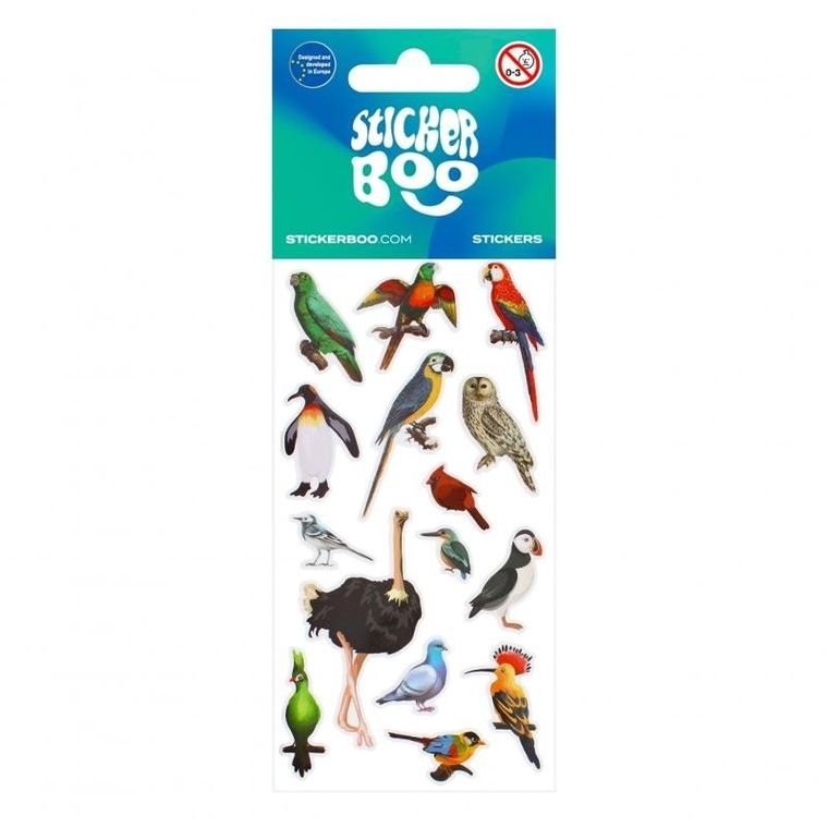 Sticker Boo, naklejki, ptaszki