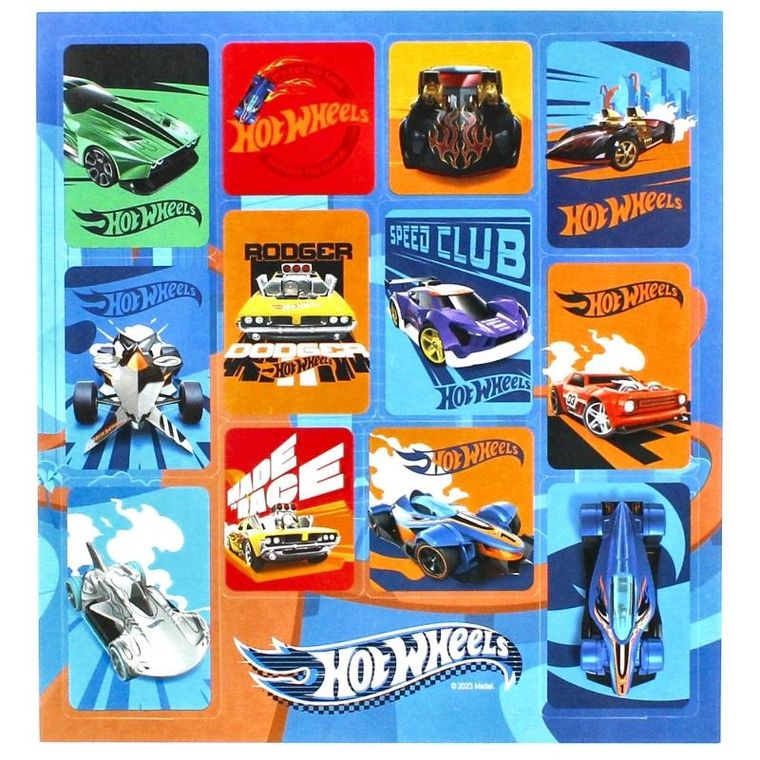 StickerBoo, Hot Wheels, zestaw 12 naklejek