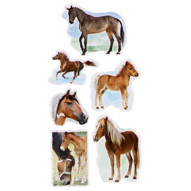 StickerBoo, Konie, naklejki, 1 zestaw