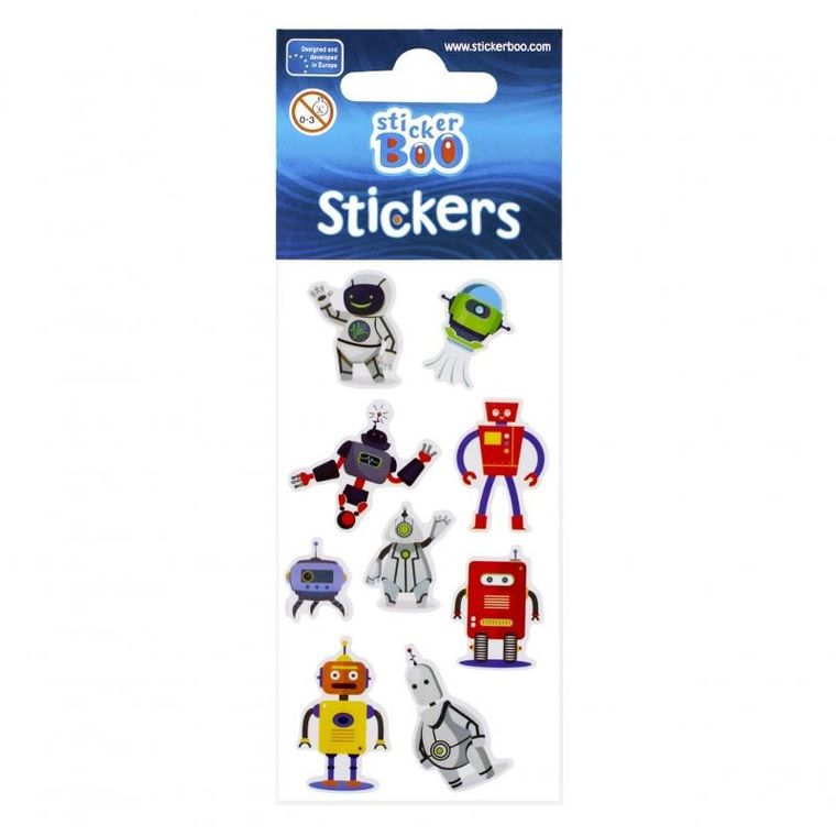 StickerBoo, naklejki, roboty