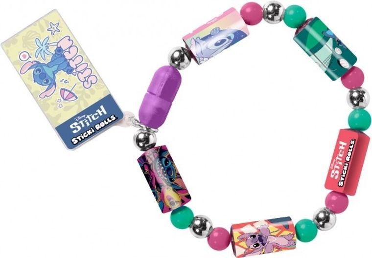 Sticki Rolls, Bransoletki z rolkami, kapsuła z naklejkami kolekcjonerskimi, 50 elementów