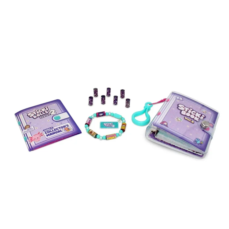 Sticki Rolls, Bransoletki z rolkami, zestaw z albumem i naklejkami kolekcjonerskimi, 120 elementów