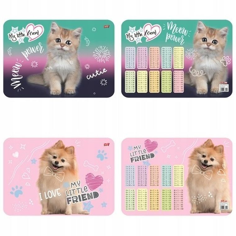 St.Majewski, My Little Friend, podkładka dwustronna, laminowana, A3