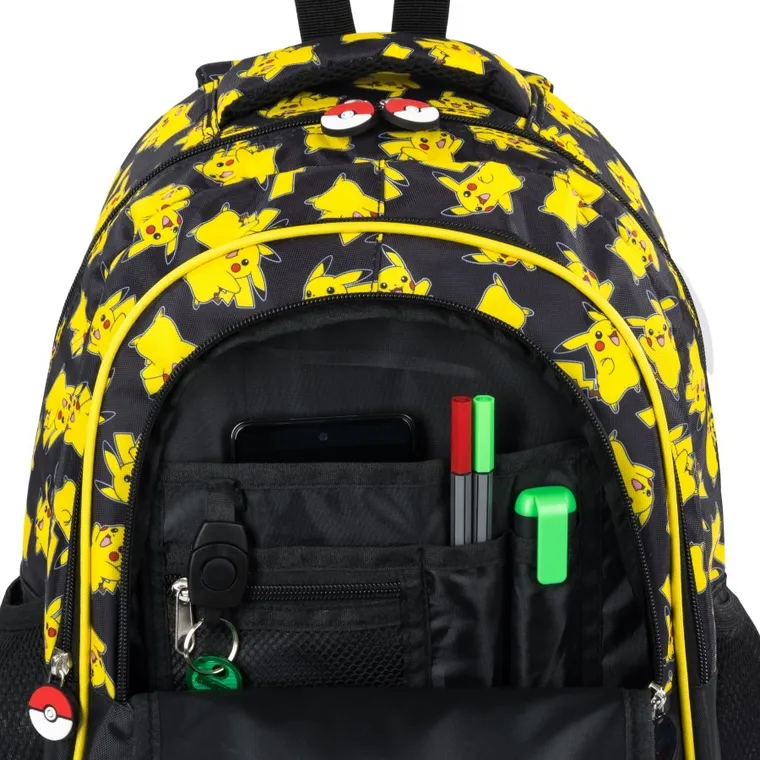 St.Majewski, Pokemon, plecak szkolny, 4-komorowy