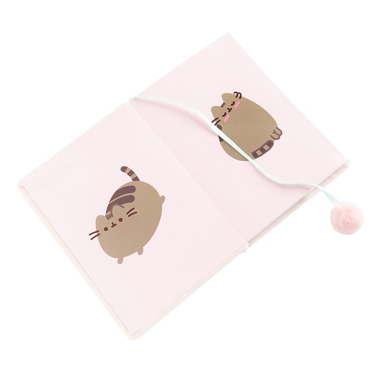 St.Majewski, Pusheen, notes pluszowy, różowy, linia, A5, 1 szt.