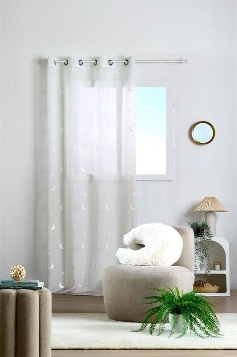 Stof, firana, księżyc, 140-260 cm