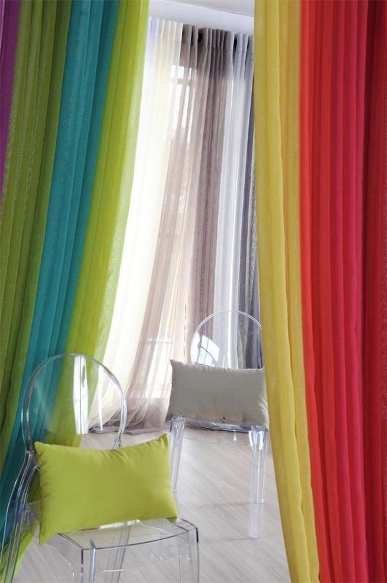 Stof, firana Monna, biała, 140-280 cm