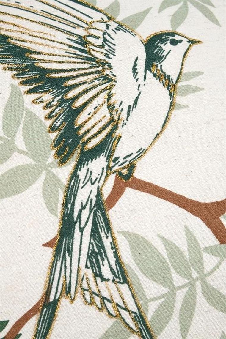 Stof, poduszka dekoracyjna, Botanys, z frędzlami, 40-40 cm