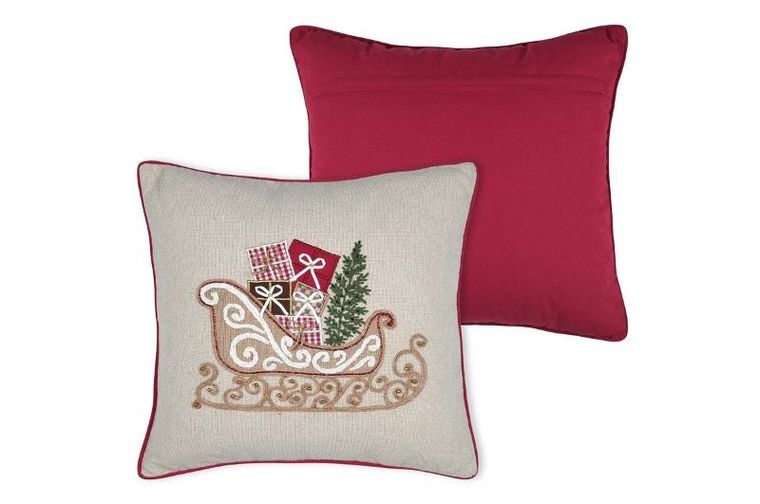 Stof, świąteczna poduszka z nadrukiem, 45-45 cm