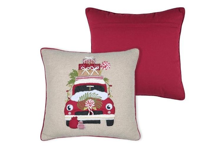 Stof, świąteczna poduszka z nadrukiem, 45-45 cm