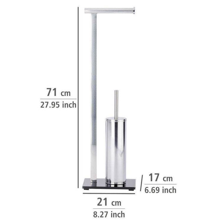 Stojak na papier toaletowy i szczotkę, Lava, 2w1