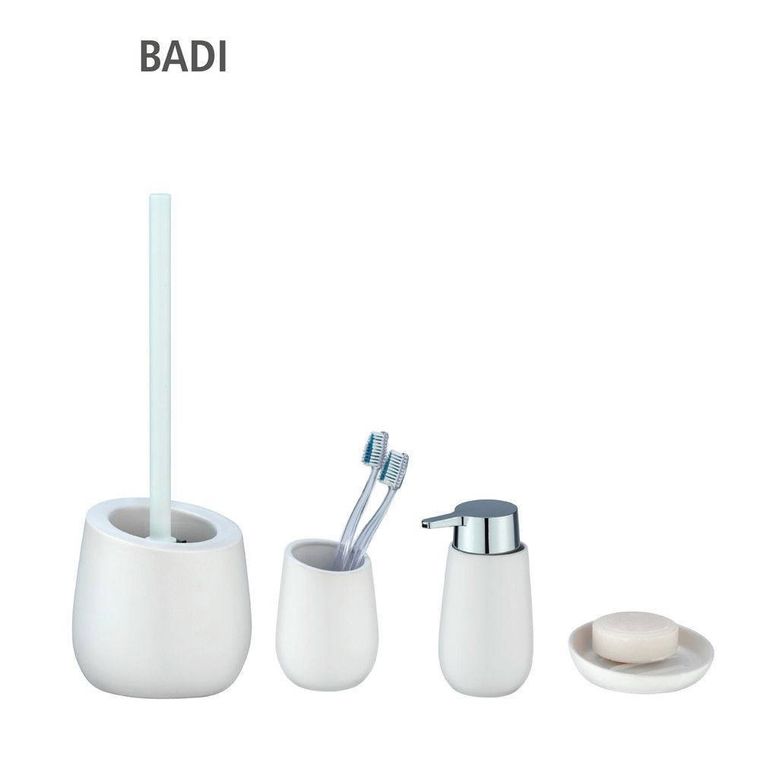 Stojak na szczotkę wc, Badi, biały