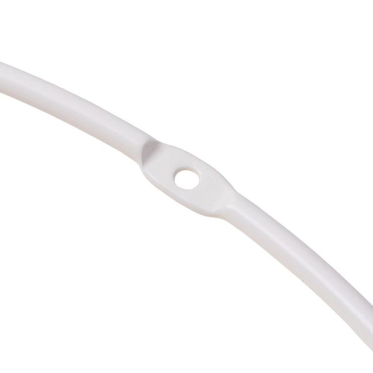 Stolik okrągły, metalowy, styl Loft, biały