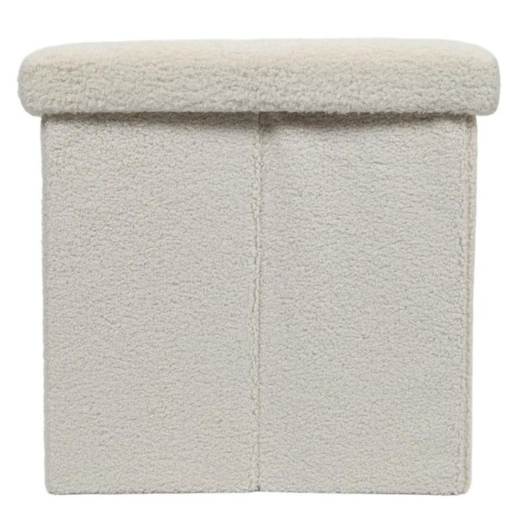 Storage Solutions, pufa ze schowkiem, Boucle Bini, 38-38-38 cm