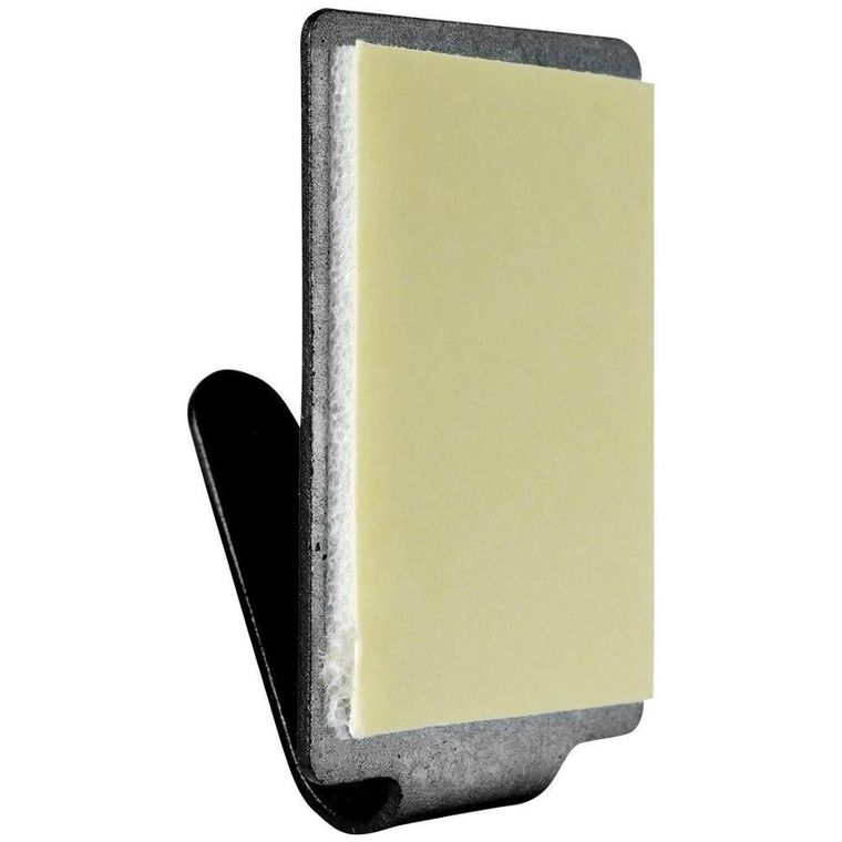 Storage Solutions, wieszak samoprzylepny, stalowy prostokąt, czarny, 6 szt., 3-2 cm