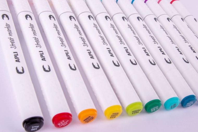 Street Marker, markery dwustronne, 12 kolorów