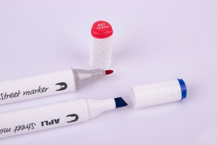 Street Marker, markery dwustronne, 6 kolorów