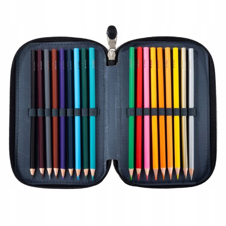 St.Right, piórnik rozkładany, potrójny, z wyposażeniem, Volcanic Moon