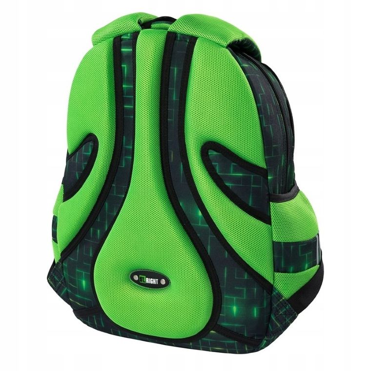 St.Right, plecak szkolny, 4-komorowy, Neon Pad