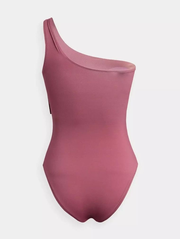 Strój kąpielowy damski jednoczęściowy, różowy, 4F