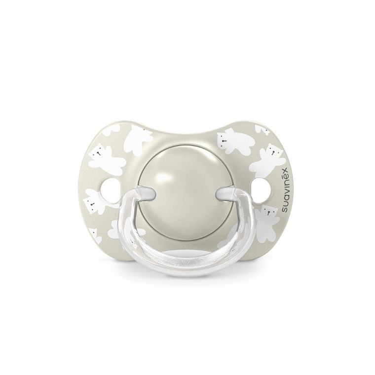 Suavinex, SX Pro, Wild & Free, smoczek fizjologiczny, beżowy, 6-18 m, 2 szt.