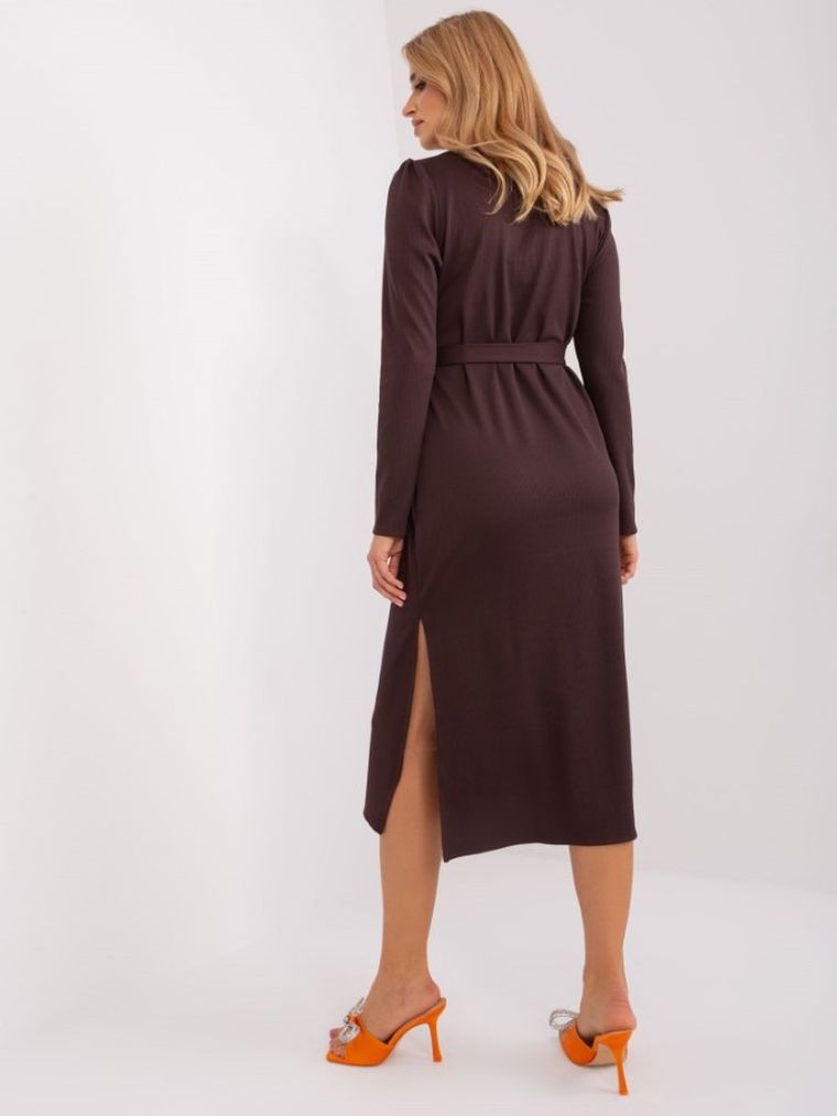 Sukienka damska, brązowa, Lakerta