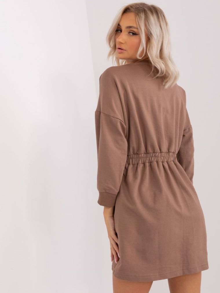 Sukienka damska, brązowa, Lily Rose