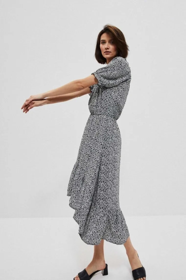 Sukienka damska, czarna, Moodo