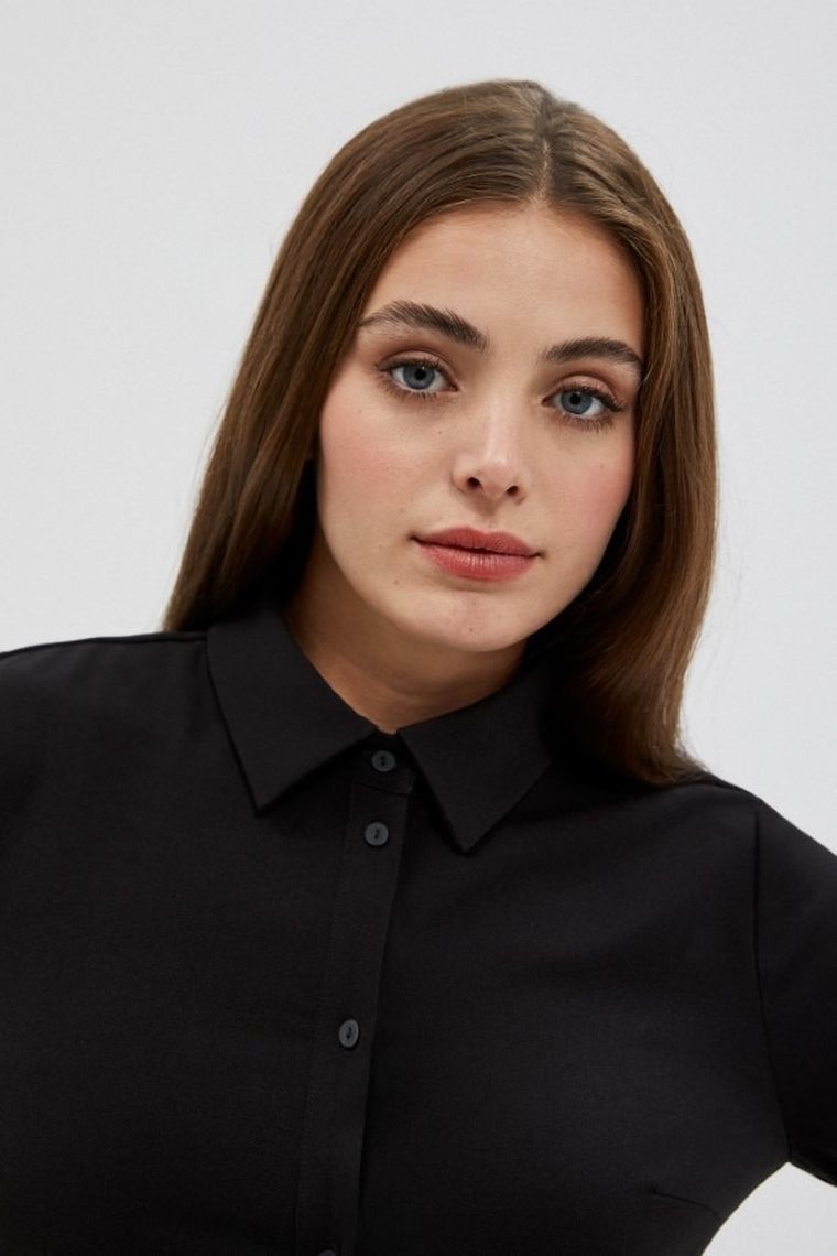 Sukienka damska, czarna, Moodo