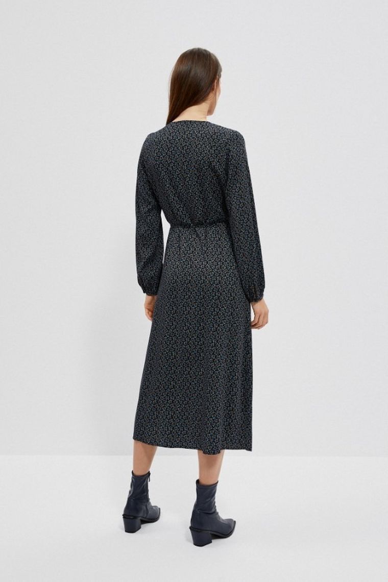 Sukienka damska, czarna, Moodo