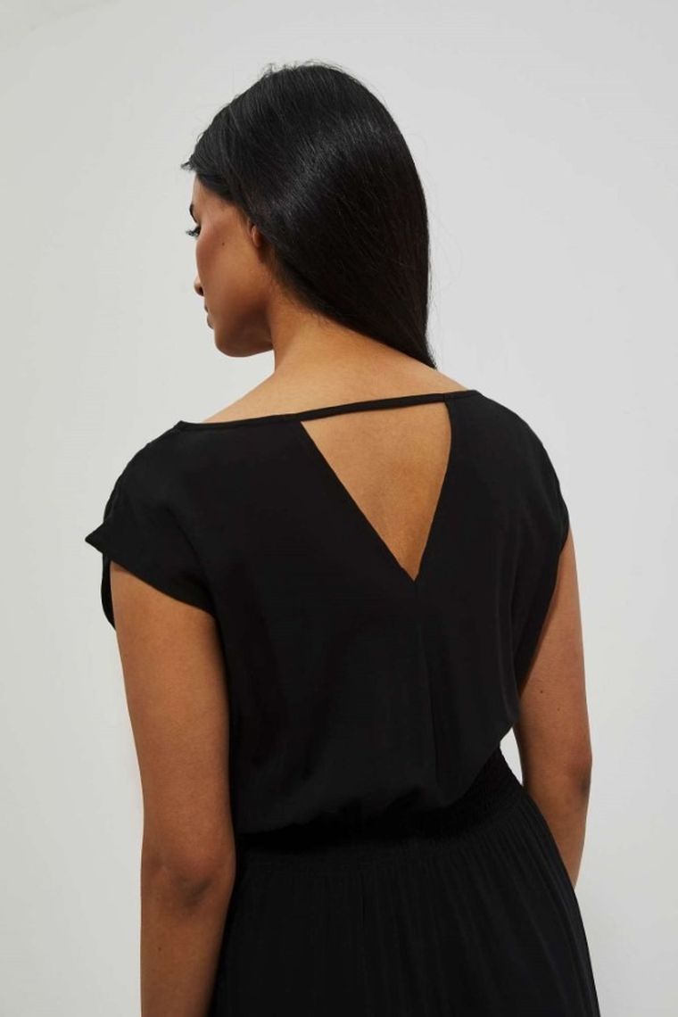 Sukienka damska, czarna, Moodo