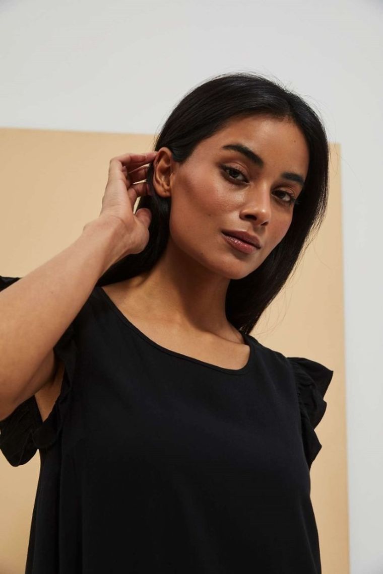 Sukienka damska, czarna, Moodo