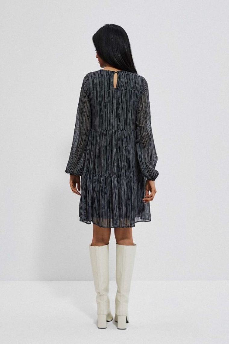 Sukienka damska, czarna, Moodo