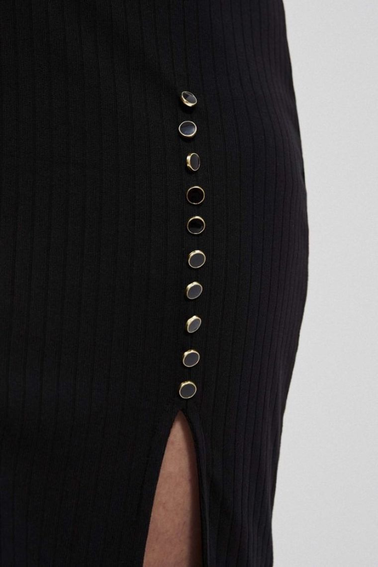 Sukienka damska, czarna, Moodo