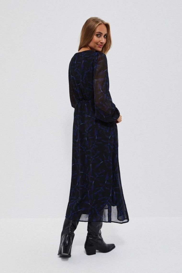 Sukienka damska, czarna, Moodo